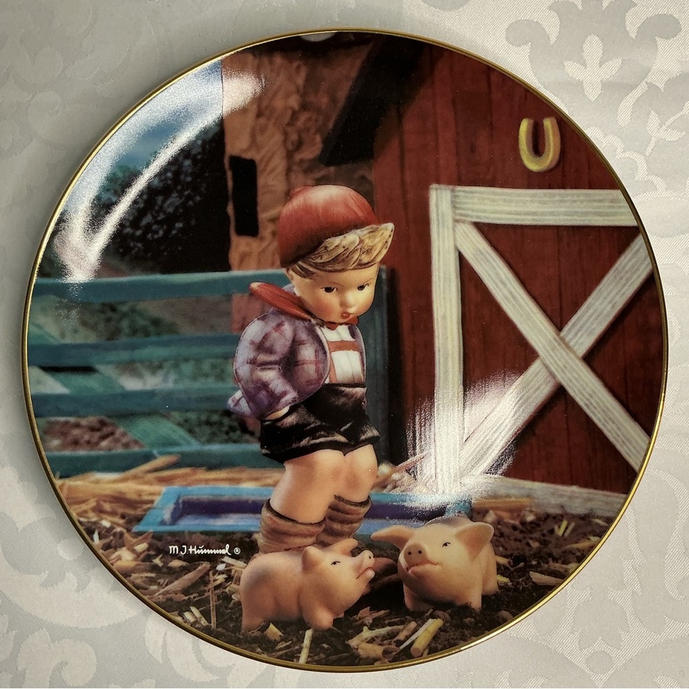 M.J. HUMMEL PLATE “FARM BOY”